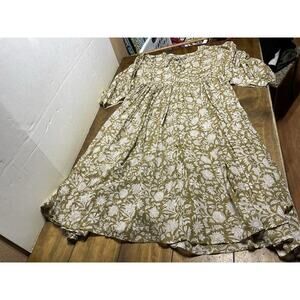 Daughters of India Kyra Dress Size XL Boho Cottagecore Whimsical Floral Mini